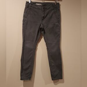 PILCRO for Anthropologie washed black high rise skinny jeans